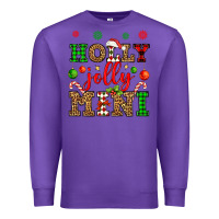 Purple holly jolly mini Premium Sweatshirt - OliviaCreatesArt