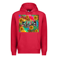 Cardinal Mom rainbow sunflower Premium Hoodie - CowGirlArtShop