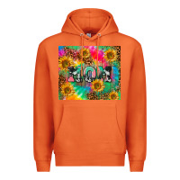 Carrot Mom rainbow sunflower Premium Hoodie - CowGirlArtShop