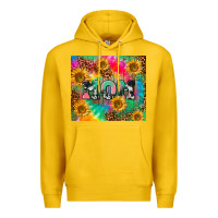 Lemon Mom rainbow sunflower Premium Hoodie - CowGirlArtShop