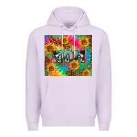 Lilac Mom rainbow sunflower Premium Hoodie - CowGirlArtShop