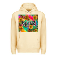 Pina Colada Mom rainbow sunflower Premium Hoodie - CowGirlArtShop