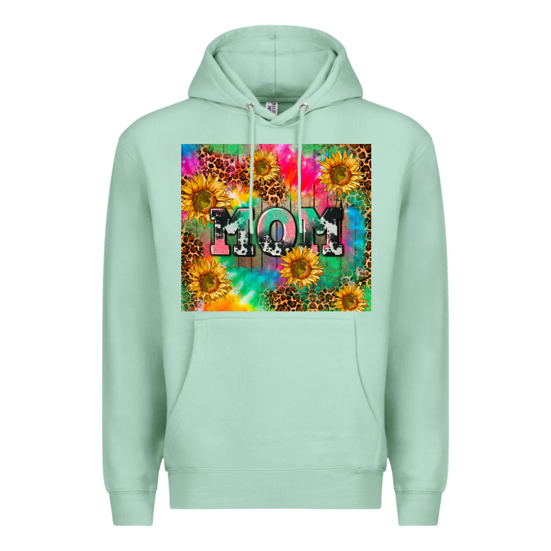 Mom Rainbow Sunflower Premium Hoodie by CowGirlArtShop | Teevron