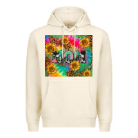 Tofu Mom rainbow sunflower Premium Hoodie - CowGirlArtShop