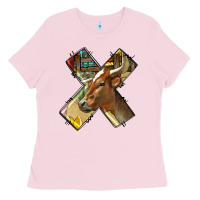 Bubblegum Pink farm life alphabet lowercase letters x Ladies Tee - BundleAndBundleShop