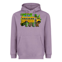 Lavender Loads of luck School bus Heavyweight Hoodie - CowGirlArtShop