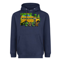 Navy Loads of luck School bus Heavyweight Hoodie - CowGirlArtShop