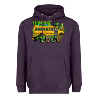 Plum Loads of luck School bus Heavyweight Hoodie - CowGirlArtShop