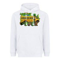 White Loads of luck School bus Heavyweight Hoodie - CowGirlArtShop