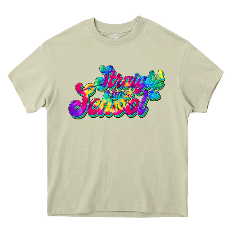 Straight Back To School Heavy Core Tee by JahusDesignShop | Teevron