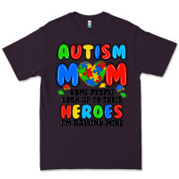 Plum autism mom some people look up to their heroes i'm Premium Tee - JahusDesignShop