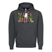 Smoke Happy Easter with cowboy Easter Day Zipper Hoodie - HowdyJamesFarm