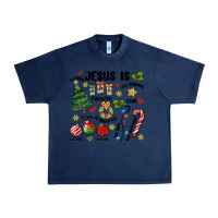 Navy religious christmas Urban Heavy Tee - MaliasSmallBusiness