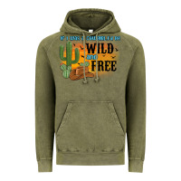 Vintage Olive if i was a cowgirl i d be wild and free Vintage Hoodie - MaliasSmallBusiness