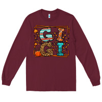 Burgundy Fall Autumn Leopard Gigi Long Sleeve Tee - LillyAllenDesigns
