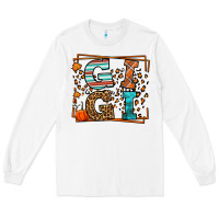 White Fall Autumn Leopard Gigi Long Sleeve Tee - LillyAllenDesigns