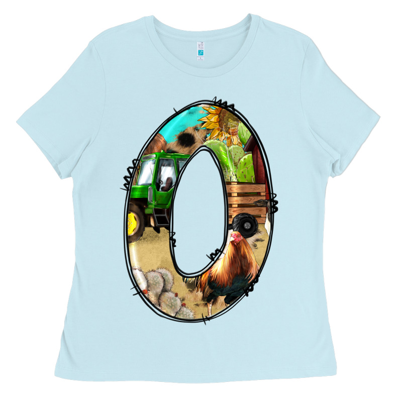 Farm Life Alphabet Numbers 0 Ladies Tee by BundleAndBundleShop | Teevron