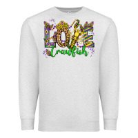 Oatmeal Heather love crawfish mardi gras olivia Premium Sweatshirt - OliviaCreatesArt