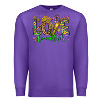 Purple love crawfish mardi gras olivia Premium Sweatshirt - OliviaCreatesArt