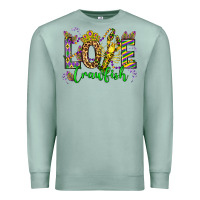 Seafoam love crawfish mardi gras olivia Premium Sweatshirt - OliviaCreatesArt