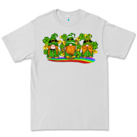 Dove Grey st patricks day gnomes shamrock gold rainbow Premium Tee - Artiststas