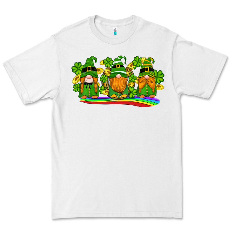 St Patricks Day Gnomes Shamrock Gold Rainbow Premium Tee by Artiststas | Teevron