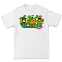 White st patricks day gnomes shamrock gold rainbow Premium Tee - Artiststas