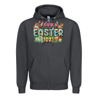 Smoke Happy Easter 2023 Zipper Hoodie - HowdyJamesFarm