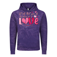 Cloud Purple let all that you do be done in love Vintage Hoodie - MaliasSmallBusiness