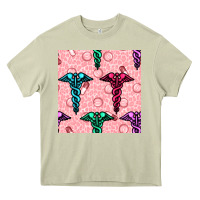 Mossy Medicine Seamless Pattern Heavy Core Tee - BundleAndBundleShop