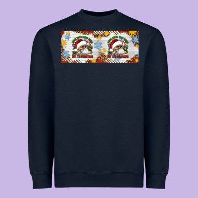 When You're Dead Inside But It's Christmas Hippie Skeleton Santa Heavyweight Sweatshirt Designed By Artiststas