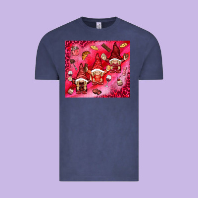 Gnomies With Food Vintage Tee Designed By Nancycooperartshop