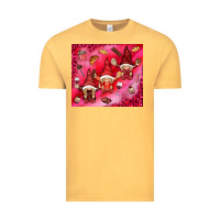 Vintage Mustard gnomies with food Vintage Tee - NancyCooperArtShop