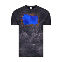 Cloud Black gemstone blue leopard background Vintage Tee - JahusDesignShop
