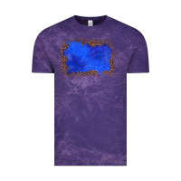 Cloud Purple gemstone blue leopard background Vintage Tee - JahusDesignShop