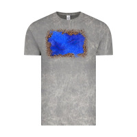 Cloud Rock gemstone blue leopard background Vintage Tee - JahusDesignShop