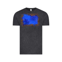 Vintage Black gemstone blue leopard background Vintage Tee - JahusDesignShop