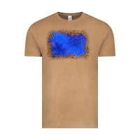 Vintage Camel gemstone blue leopard background Vintage Tee - JahusDesignShop