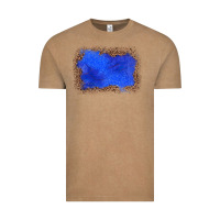 Vintage Coffee gemstone blue leopard background Vintage Tee - JahusDesignShop
