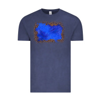 Vintage Denim gemstone blue leopard background Vintage Tee - JahusDesignShop
