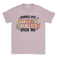 Lilac sorry my social anxiety says no Classic Tee - MaliasSmallBusiness