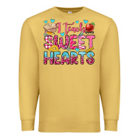 Antique Gold i teach sweet hearts olivia Premium Sweatshirt - OliviaCreatesArt