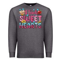 Charcoal Heather i teach sweet hearts olivia Premium Sweatshirt - OliviaCreatesArt