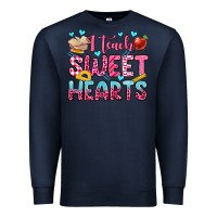 Navy i teach sweet hearts olivia Premium Sweatshirt - OliviaCreatesArt