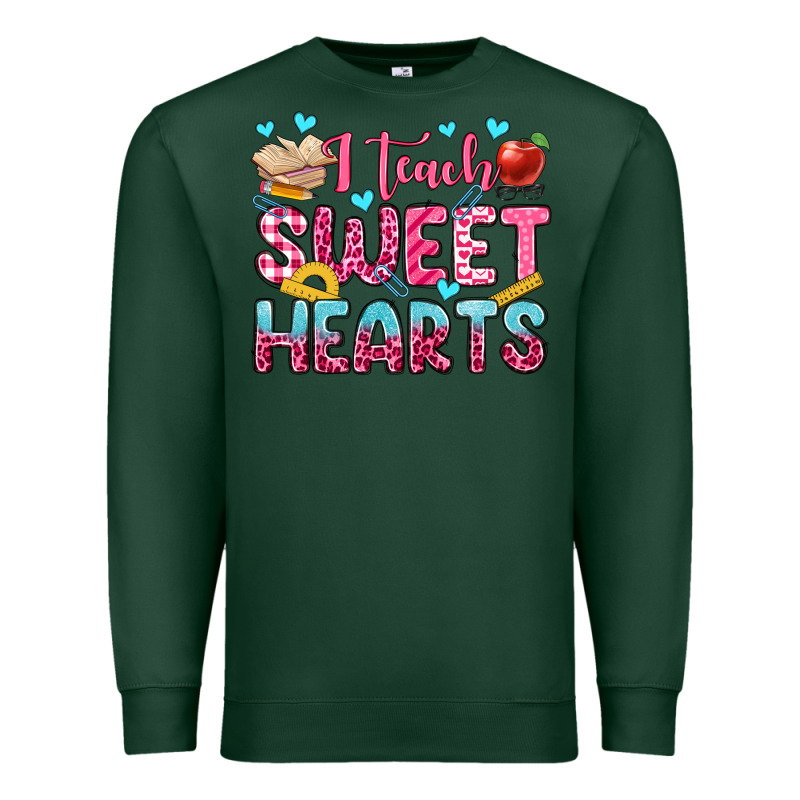 I Teach Sweet Hearts Olivia Premium Sweatshirt by OliviaCreatesArt | Teevron