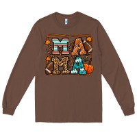 Chestnut Fall American Football Autumn Mama Long Sleeve Tee - LillyAllenDesigns