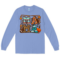 Fall American Football Autumn Mama Long Sleeve Tee | Teevron