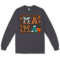 Smoke Fall American Football Autumn Mama Long Sleeve Tee - LillyAllenDesigns