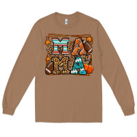 Toasted Coconut Fall American Football Autumn Mama Long Sleeve Tee - LillyAllenDesigns