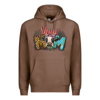Chestnut Show mom cow Premium Hoodie - CowGirlArtShop